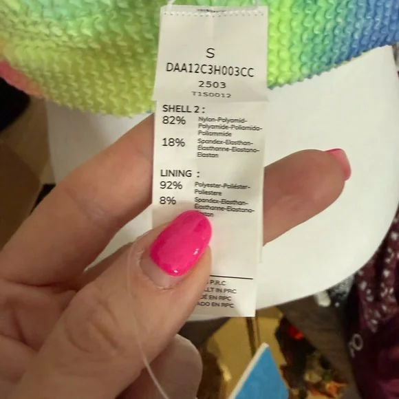 Cupshe TIE DYED two piece bikini NWT size small - Picture 6 of 8